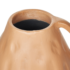 Vaso decorativo Beige Terracotta 40 cm Fatto a mano Design tradizionale Decorazione casa Soggiorno