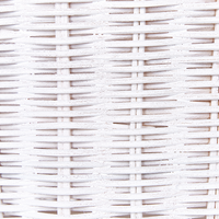 Cesto di vimini Kangaroo Cesto di giocattoli in rattan intrecciato bianco Accessorio per la camera del bambino