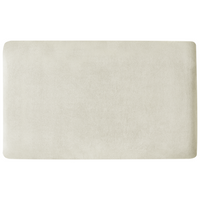 Divano angolare a sinistra  in tessuto di ciniglia bianco sporco Poliestere Metallo Gambe nere 190 x 272 x 83 cm Schienale imbottito e rifinito 3 posti a L Soggiorno in stile moderno