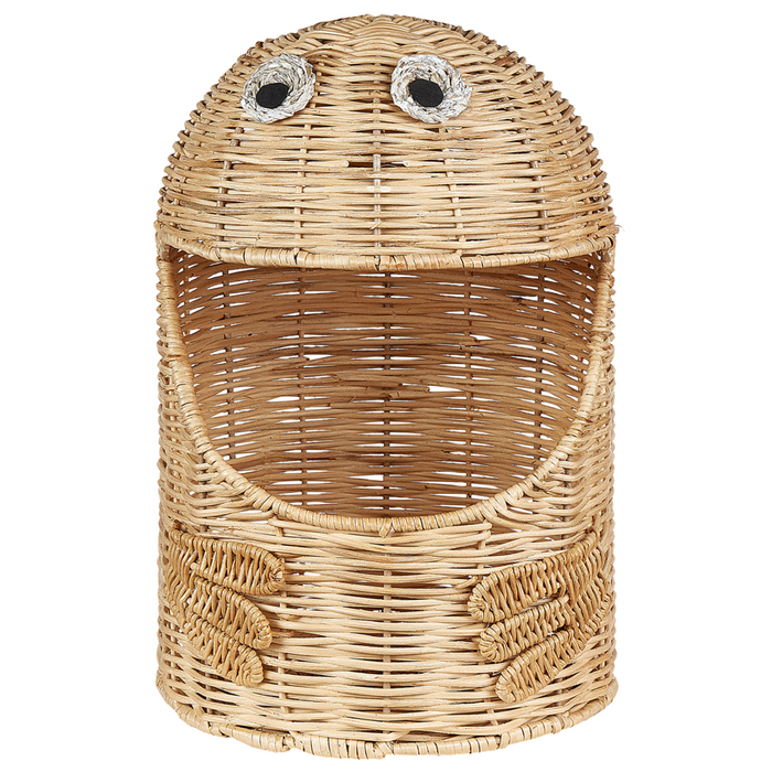 Cesto per giocattoli in vimini Rattan leggero Cesto per giocattoli intrecciato Accessorio per la camera del bambino