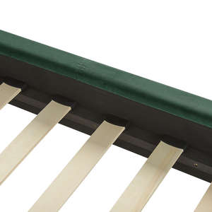 Letto matrimoniale 180 x 200 cm Rete a doghe in velluto verde scuro