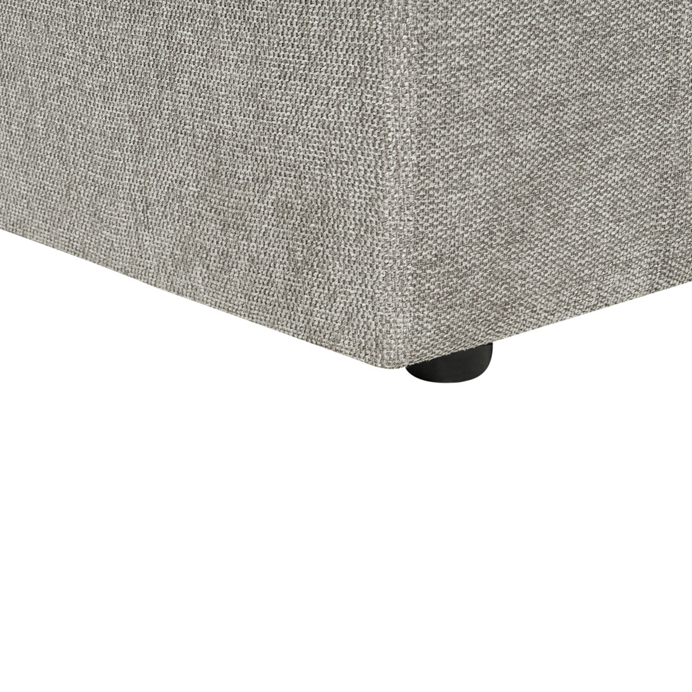 Set di 2 poltrone in tessuto grigio chiaro imbottite con schienale spesso imbottito Divano classico da salotto