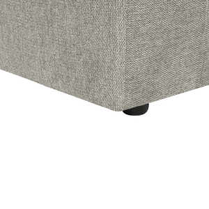 Set di 2 poltrone in tessuto grigio chiaro imbottite con schienale spesso imbottito Divano classico da salotto