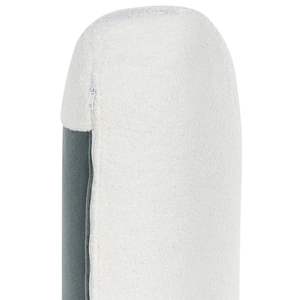 Divano Bianco Bouclé Imbottito 3 Posti Schienale Imbottito Spesso Divano Soggiorno Classico