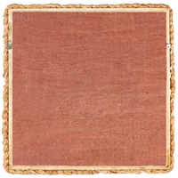 Specchio da parete naturale giacinto d'acqua 52 x 52 cm appeso Home Decor Wicker Design Soggiorno corridoio camera da letto Boho Modern