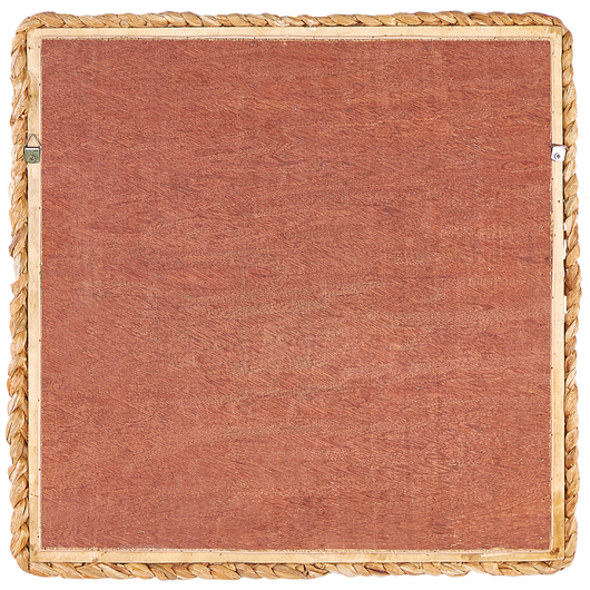 Specchio da parete naturale giacinto d'acqua 52 x 52 cm appeso Home Decor Wicker Design Soggiorno corridoio camera da letto Boho Modern