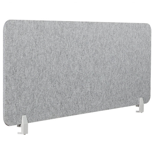 Pannello Divisorio Grigio Fonoassorbente 160 x 50 cm in Plastica PET