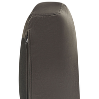 Divano a 3 posti imbottito in velluto grigio grafite con schienale imbottito e braccioli stile moderno