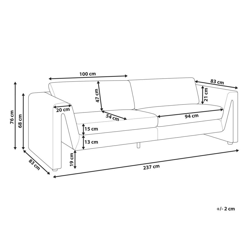 Divano a 3 posti imbottito in velluto tortora con schienale imbottito e braccioli stile moderno
