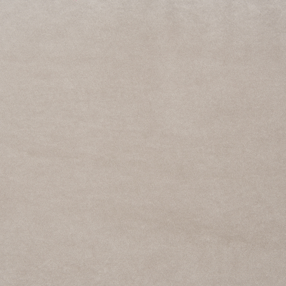 Divano a 3 posti imbottito in velluto tortora con schienale imbottito e braccioli stile moderno