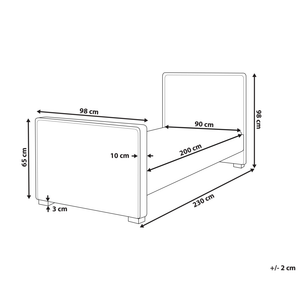 Letto singolo in velluto con telaio imbottito blu camera da letto stile moderno tradizionale