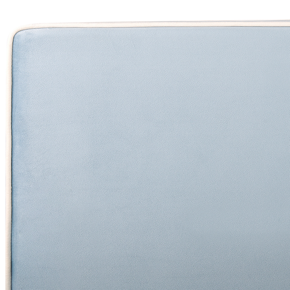 Letto singolo in velluto con telaio imbottito blu camera da letto stile moderno tradizionale