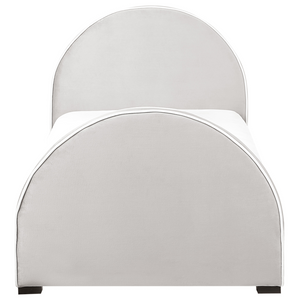 Letto moderno in velluto grigio con base a doghe grigio 90 x 200 cm Camera da letto Bambini Camera Moderna Tradizionale