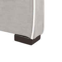 Letto moderno in velluto grigio con base a doghe grigio 90 x 200 cm Camera da letto Bambini Camera Moderna Tradizionale