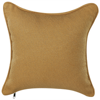 Chaise longue Destra in poliestere giallo con cuscino e gambe metallo da salotto