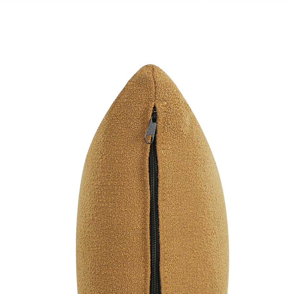 Chaise longue Destra in poliestere giallo con cuscino e gambe metallo da salotto