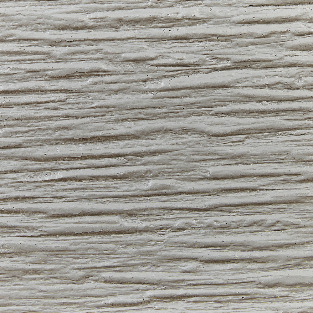 Vaso per fiori da giardino alto in argilla 40x40x77 cm resistente ai raggi UV grigio chiaro