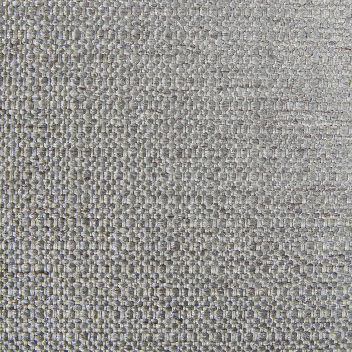 Ottomana poggiapiedi in tessuto poliestere grigio chiaro imbottito quadrato elemento di divano moderno minimalista