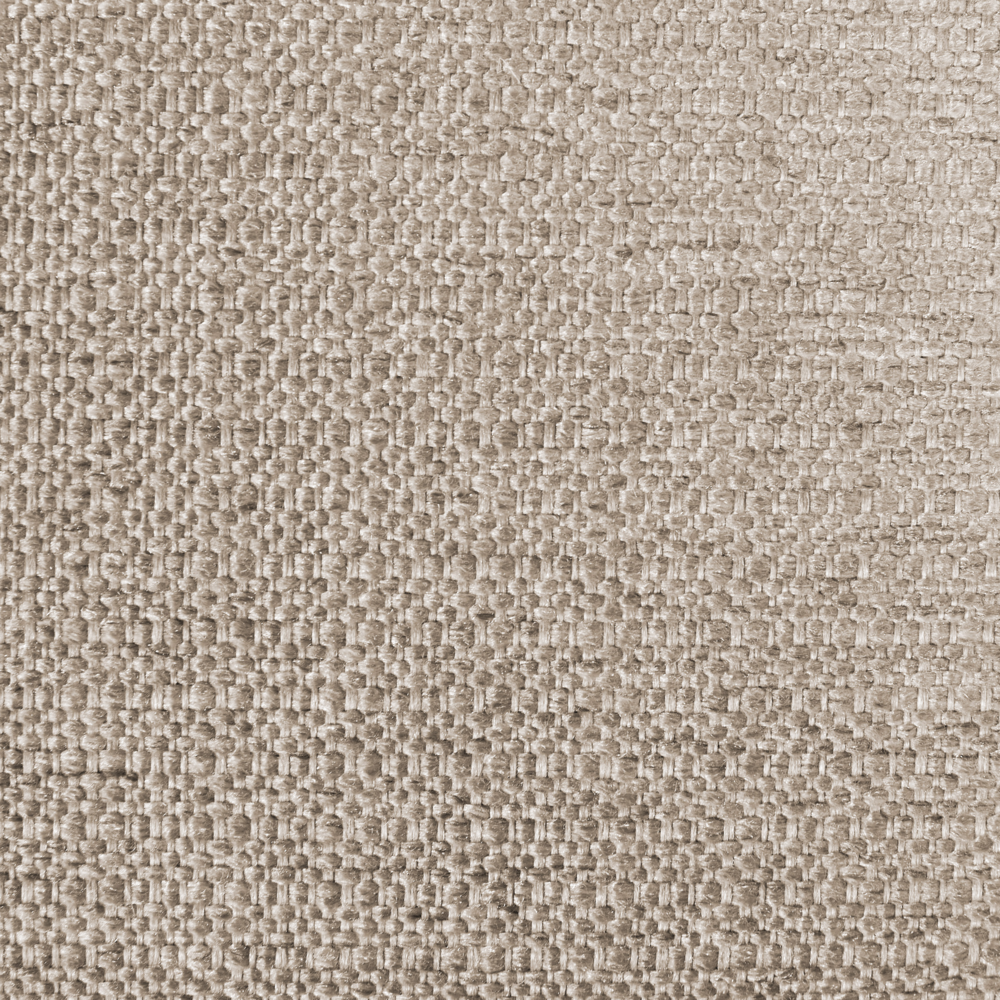 Ottomana poggiapiedi in tessuto poliestere beige imbottito quadrato elemento di divano moderno minimalista