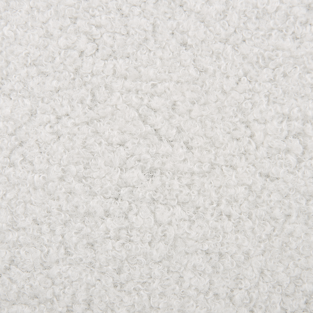 Sedia da scrivania girevole in tessuto boucle regolabile in altezza con schienale imbottito Bianco moderna industriale girevole con rotelle