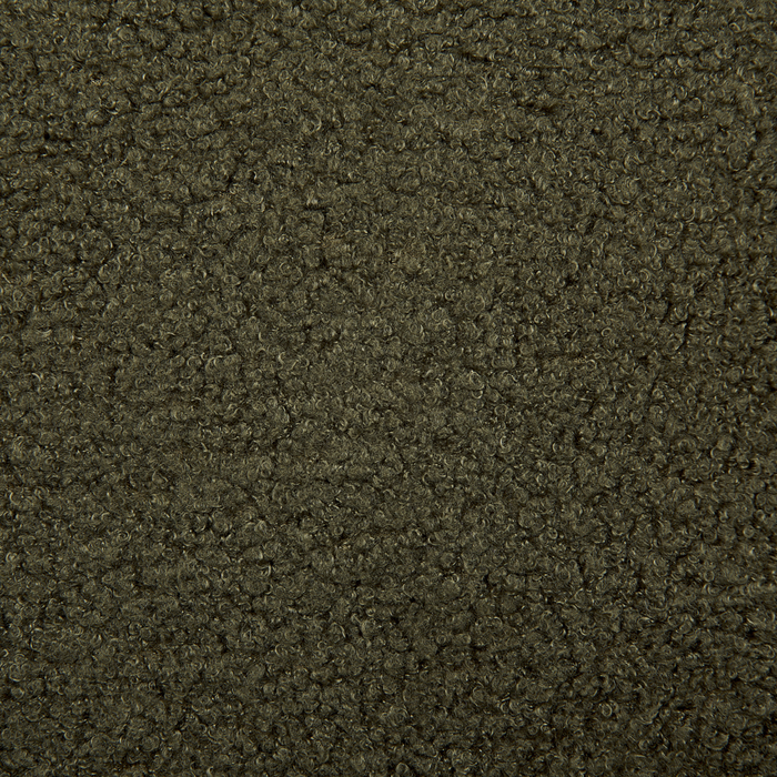 Sedia da scrivania girevole in tessuto boucle verde regolabile in altezza con schienale imbottito moderna industriale girevole con rotelle