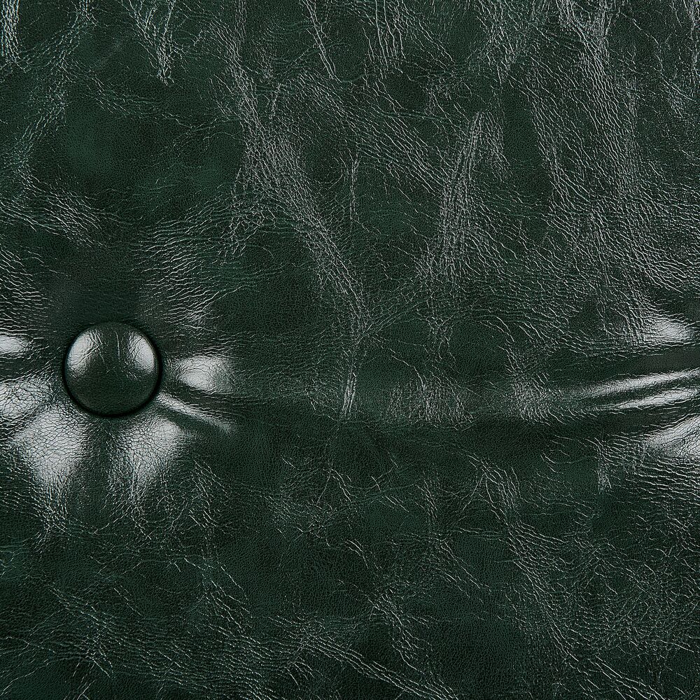 Sedia da ufficio tradizionale in ecopelle girevole e regolabile verde scuro stile moderno home office