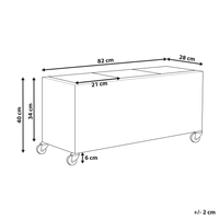 Vaso per piante su ruote in finto PE Rattan nero con 3 inserti interni ed esterni