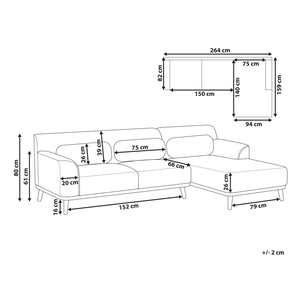 Divano angolare Verde Scuro velluto a coste con base in legno 3 posti a sinistra Divano retrò Soggiorno