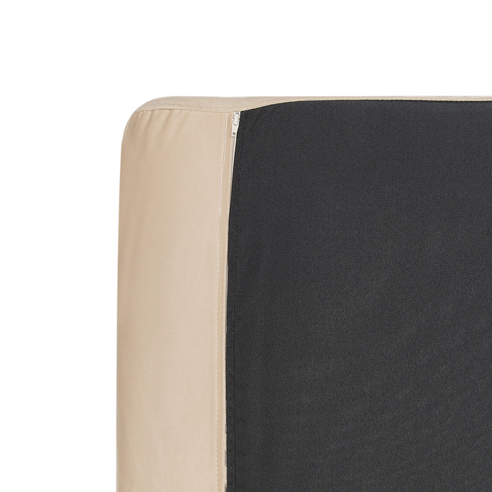 Poltrona moderna in velluto Beige con gambe nere Stile Retrò Moderno