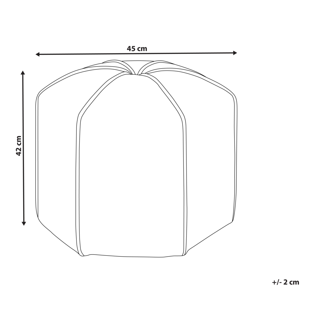 Pouf poggiapiedi moderno rotondo in tessuto di lino Beige soggiorno camera da letto