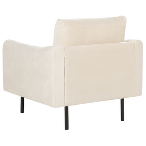 Set da salotto in velluto beige chiaro 4 posti Stile Retrò Moderno