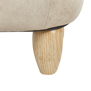 Sgabello Bambini Forma Elefante Ecopelle tortora Imbottita Gambe Legno Poggiapiedi per la scuola materna cameretta