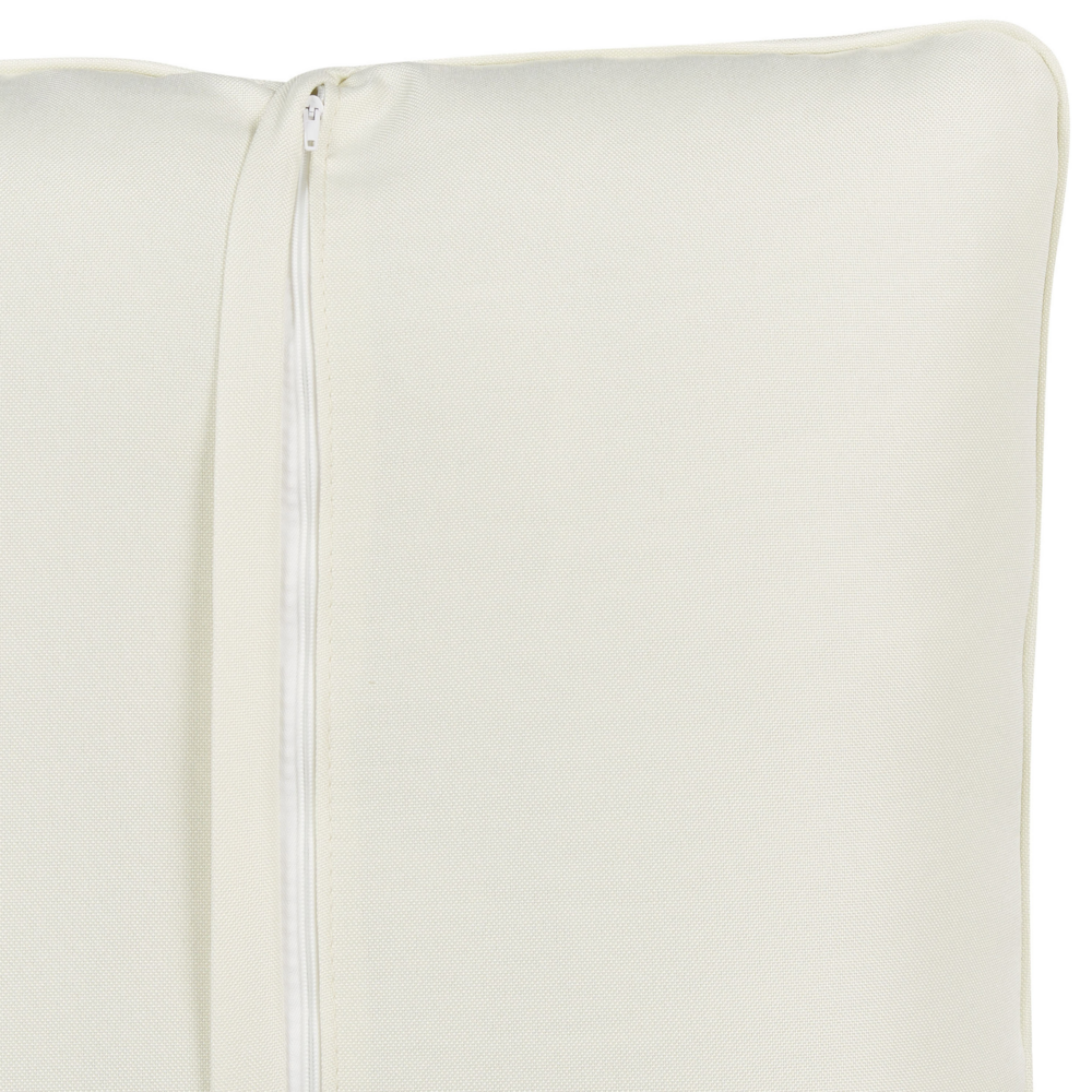 Divano 3 posti imbottito in velluto bianco sporco con sedile e schienale imbottiti con gambe in legno