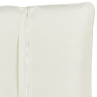 Divano 3 posti imbottito in velluto bianco sporco con sedile e schienale imbottiti con gambe in legno