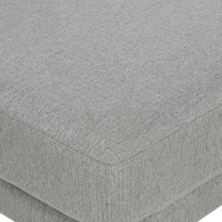 Divano a 3 posti Grigio chiaro in tessuto poliestere imbottito Divano Cuscini supplementari