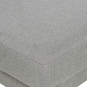 Divano a 3 posti Grigio chiaro in tessuto poliestere imbottito Divano Cuscini supplementari