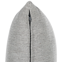 Divano a 3 posti Grigio chiaro in tessuto poliestere imbottito Divano Cuscini supplementari