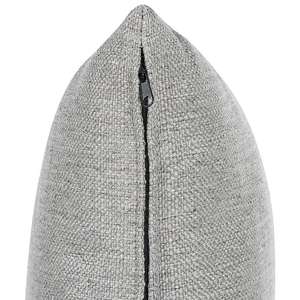 Divano a 3 posti Grigio chiaro in tessuto poliestere imbottito Divano Cuscini supplementari