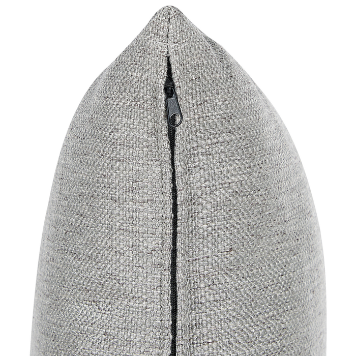 Divano a 3 posti Grigio chiaro in tessuto poliestere imbottito Divano Cuscini supplementari