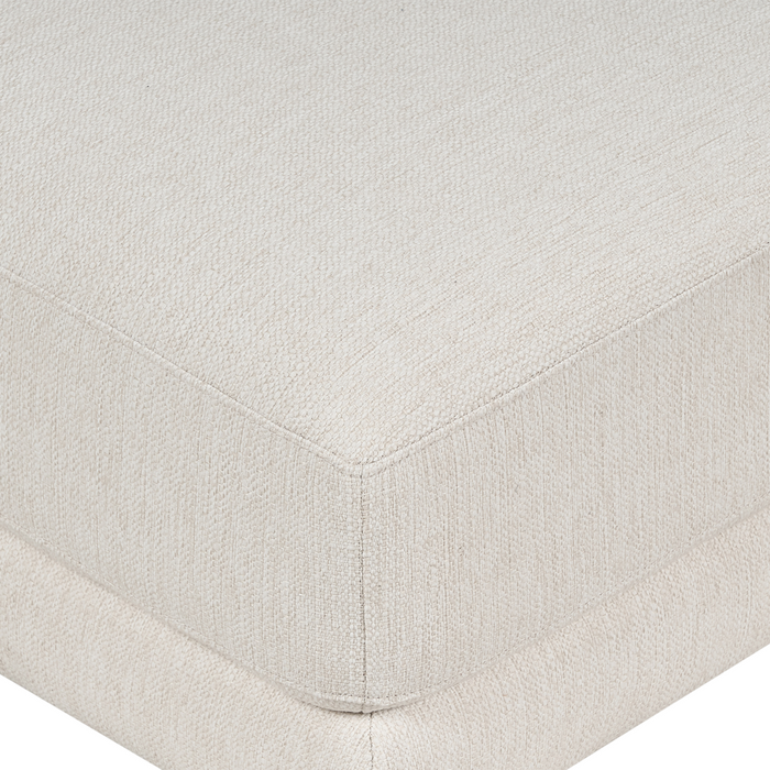 Divano a 3 posti Bianco Sporco in tessuto poliestere imbottito Divano Cuscini supplementari