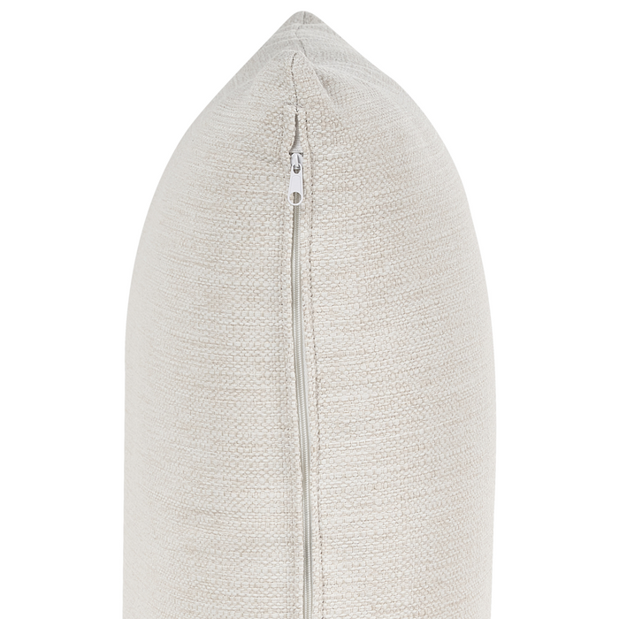 Divano a 3 posti Bianco Sporco in tessuto poliestere imbottito Divano Cuscini supplementari