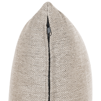 Divano a 3 posti Beige in tessuto poliestere imbottito Divano Cuscini supplementari