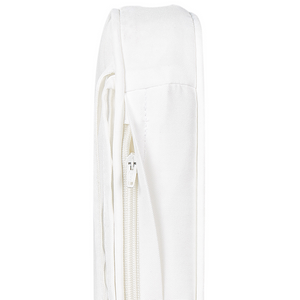 Cuscino Seduta da Panca da Giardino per Esterno in Poliestere bianco 112 x 54 cm resistente all acqua