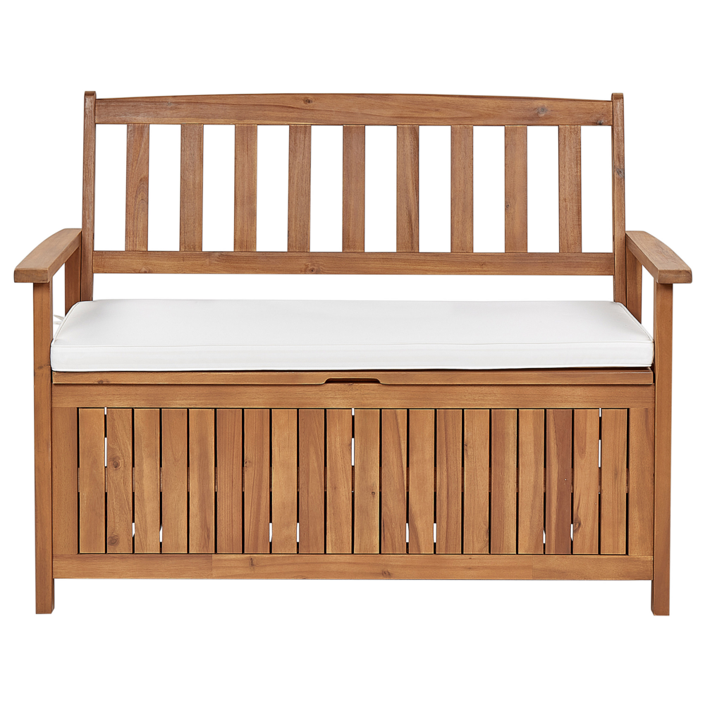 Cuscino per panca da giardino grigio chiaro 108 x 45 cm resistenti ai raggi UV giardino balcone terrazza esterno