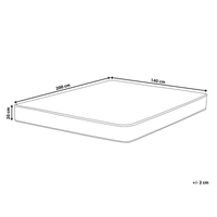 Coprimaterasso per materassi ad acqua cotone bianco 140x200x20cm