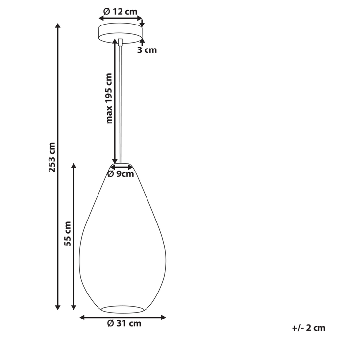Lampada a sospensione con paralume in corda di cotone nero Japandi Stile naturale
