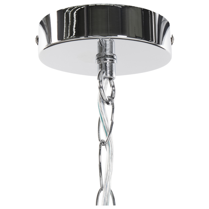 Lampadario Cristallo Bianco 6 Lampadine Glamour Soggiorno Camera da Letto