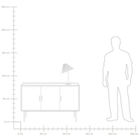 Lampada da tavolo moderna con base in metallo e paralume sintetico plissettato bianco camera da letto comodino