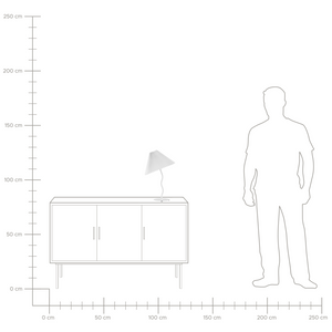 Lampada da tavolo moderna con base in metallo e paralume sintetico plissettato bianco camera da letto comodino