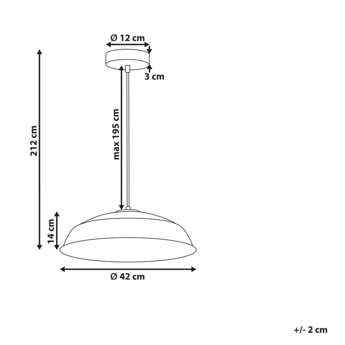 Lampada a sospensione in ferro nero con paralume a cupola in pelle PU Stile moderno e contemporaneo